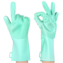 Magic Cleaning Reusable Scrubbing Bpa Free Silicone Sponge Gloves For Wash Dishes